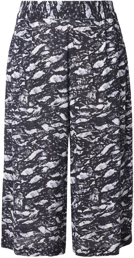 Studio Untold - Dames - Culotte extra wijde pijpen all-over print - Zwart - Maat 48