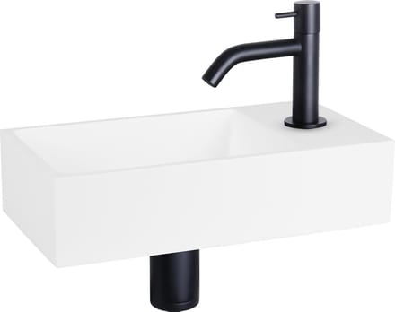 Differnz Fonteinset Mix&match Solid S Gebogen Mat Zwart