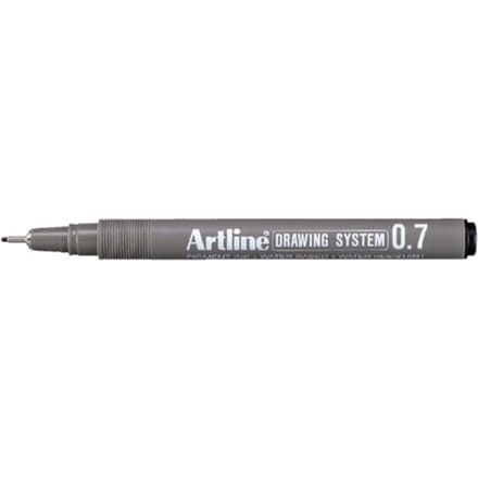 ARTLINE Drawing System Fineliner - 1 stuk - 0.7mm Lijndikte - Zwart
