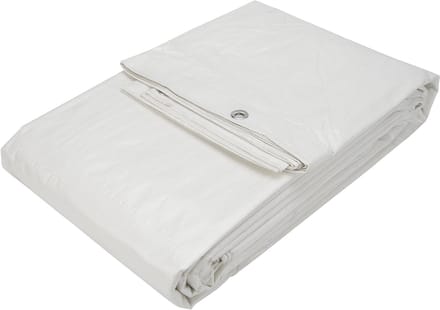 Afdekzeilwinkel - Hekzeil 1,76x3,41 wit 150gr bouwhekzeil 200x350
