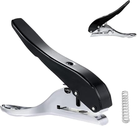 Perforator 10 mm voor papier, verstelbaar en draagbaar voor doe-het-zelf handwerk, scrapbooking en karton