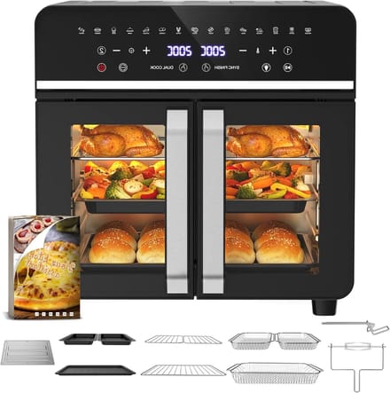 Heteluchtfriteuse - Airfryer Oven - Gezond Koken - Grote Capaciteit - 23 Liter - Gemengde Kleuren