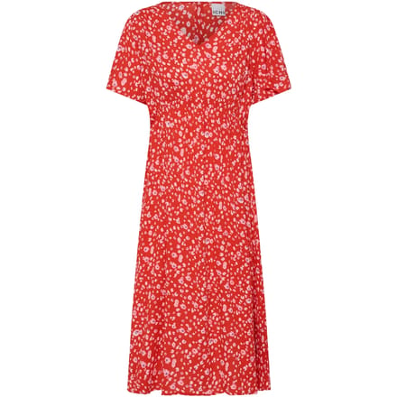 Ichi IHMARRAKECH AOP DR25 Dames Jumpsuit - FIERY RED FLOWER