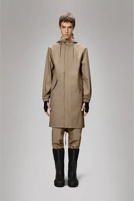 Rains Visstaart beige parka