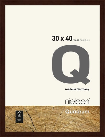 Nielsen Quadrum Houten Wissellijst Wenge 30x40cm