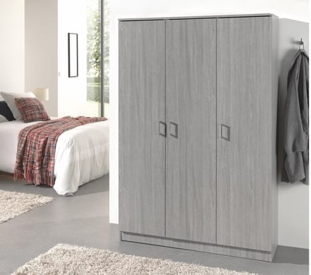 Belfurn - Linnenkast 3 deuren 120cm eden new grey oak