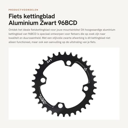 Dailygoods- Kettingblad Aluminiumlegering 32t/34t/36t - Standaard