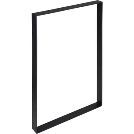 Duraline Tafelpoot Plat Staal Mat Zwart 4x35x38,5cm