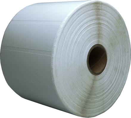 DULA Compatible Zebra Labels 76x25mm - 2580 etiketten per rol - kern 25mm - Wit - Permanent - 1 rol