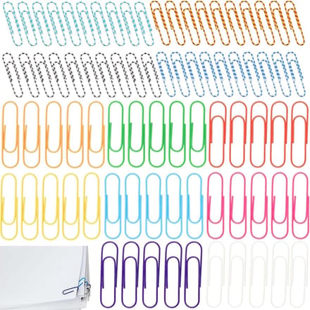 Solidchoice - Exclusieve Set van Grote Papierclips in Diverse Ontwerpen