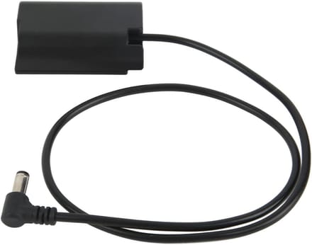 Dummy Batterij - DC Koppeling - Continu Stroom - Kortsluiting Beveiliging - 5.5 x 2.1 mm - Zwart