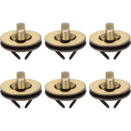 10 Ensembles Fermoir Tourniquet Design Classique Elliptique Haute Dureté Fermoir pour Sac à Main Bricolage Bagage Sac à Main beige
