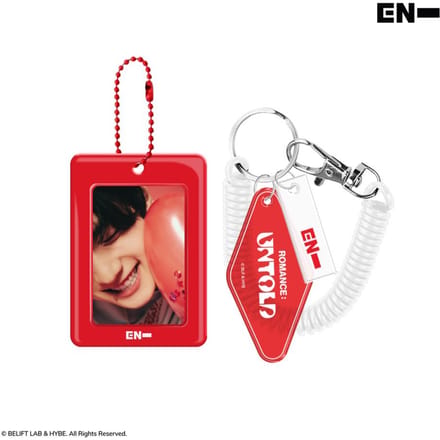 ENHYPEN 3D Lenticulaire mini Kaart & Kaarthouder SET (ROMANCE ONVERTELD) red