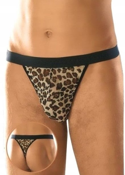 SoftLine Collection | Sexy transparente heren string panterprint | korting | sale S t/m L S t/m L