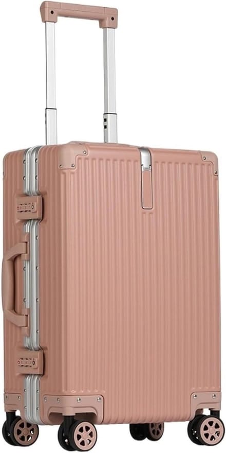 Spinner Koffer - Reiskoffer Trolley - Reizen Organiseren - Aluminium Frame - 24 inch - Grijs