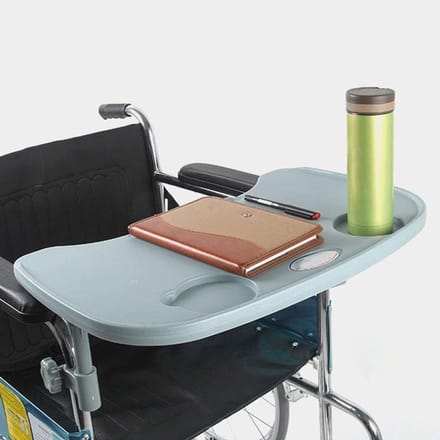 Rolstoeltafel - Dienblad - Eten Lezen Schrijven - Afneembaar - Universeel - Blauw