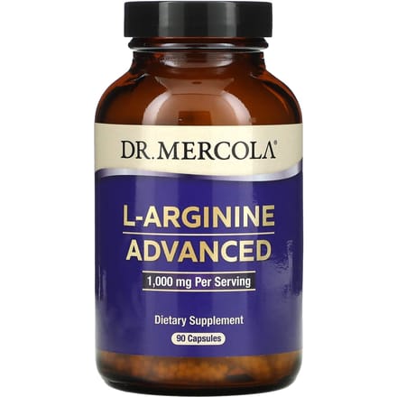 Dr. Mercola, L-Arginine Advanced, 1.000 mg, 90 capsules (333 mg per capsule)