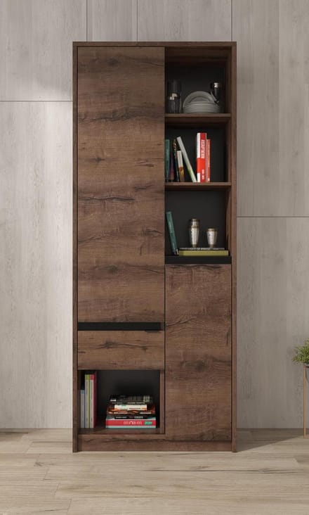 Meubella - Boekenkast Diplo - Eiken - 80 cm