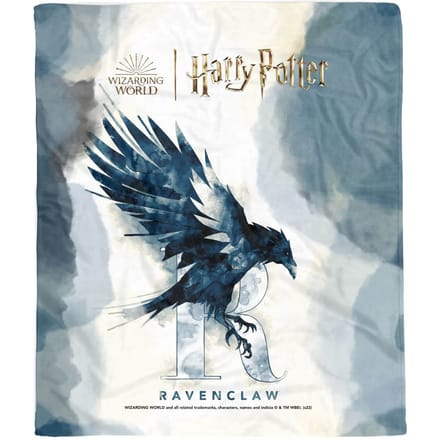 Harry Potter Ravenclaw Watercolour Effect Fleece Blanket - M