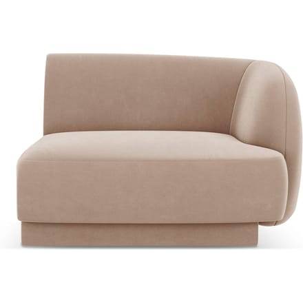 Modulair hoekelement Miley rechts velvet | Micadoni Limited Edition