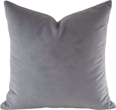 Kussen Velvet Grijs| Kussenhoes met Rits | 45 x 45 cm