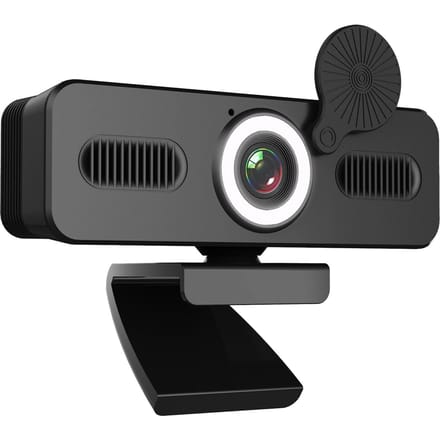 Webcam HD 2160P avec Microphone, caméra Web USB, grand Angle de 120 degrés avec 1080P