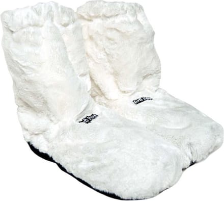 MikaMax Hot Boots Deluxe - Magnetron Warmtelaarsjes met Lavendel - Wit