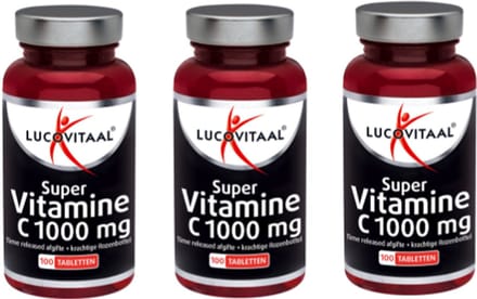 Lucovitaal super vitamine C 1000 mg verpakking van 3