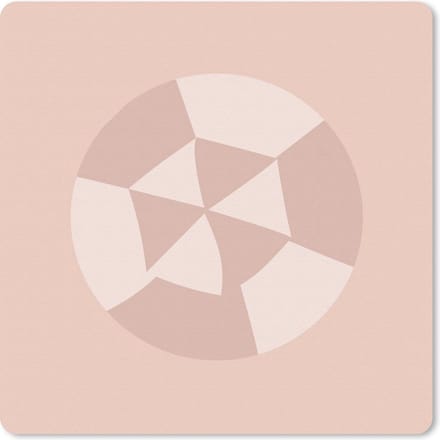 Muismat 20x20 cm - Mousepad Zomer - Strandparasol - Pastel - Muismatten