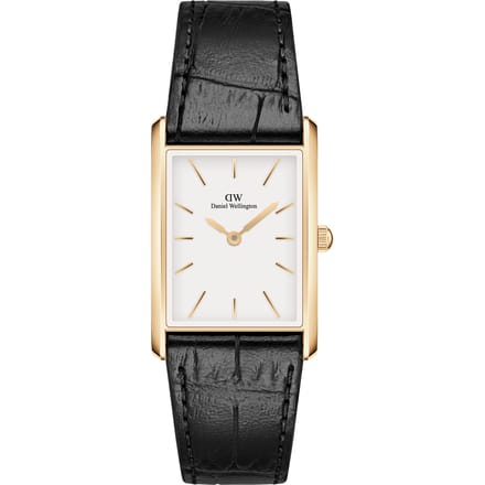 Daniel Wellington DW Watch Bound Black Crocodile Gold 22x32
