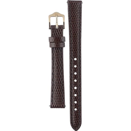 Hirsch Horlogeband Rainbow Donkerbruin - Leer - 12mm