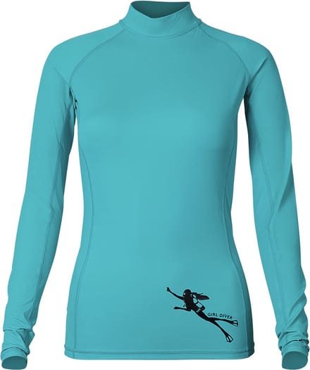 Procean UV-werend lycra Longsleeve | Dames | Lady Diver | zeegroen | maat XL
