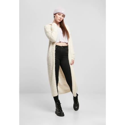 Urban Classics - Hooded Feather Cardigan - M - Creme