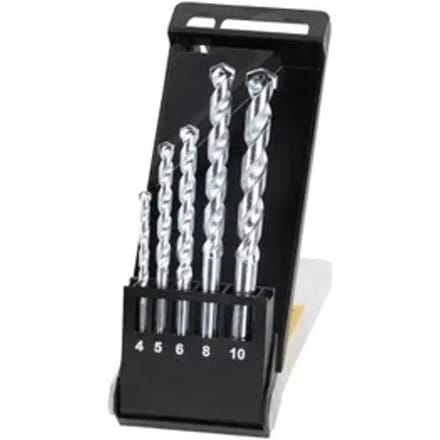 Stanley Betonboor Set - Diam. 4/5/6/8/10mm - 5 Stuks