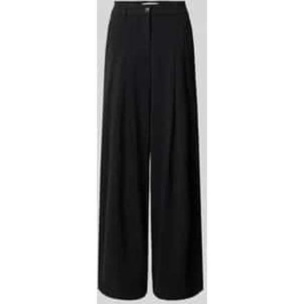 Barrel leg broek met riemlussen