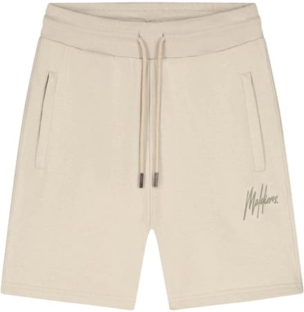 Malelions striped signature short in de kleur bruin.