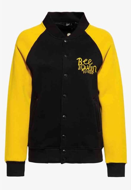 Queen Kerosin - Bee Queen College jacket - S - Zwart