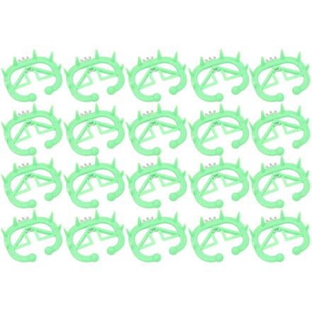 20 Pièces Sevreur de Veau Efficace Plastique Confortable Préventeur de Succion de Lait de Veau Anneau de Nez pour Bovins green