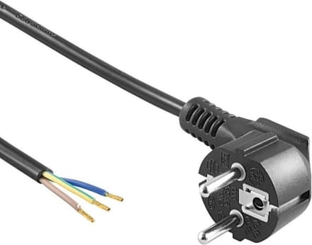Pro Angle Power cable for confectionery 1.5 m black