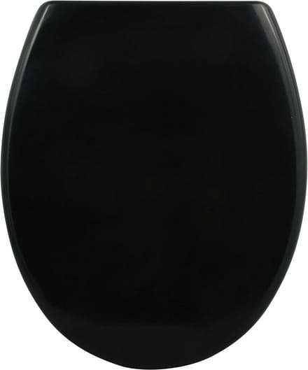 Antibacterieel Toiletzitting met Quick-Release en Soft-Close Mechanisme - Zwart Duroplast