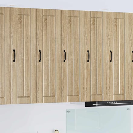 vidaXL - Wandkast - LUCCA - Sonoma - Eiken - 30 - x - 31 - x - 100 - cm - Bewerkt - hout