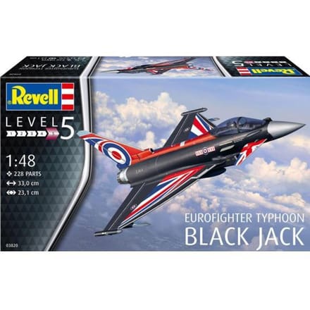 Revell Modelbouwpakket Militaire voertuigen - 03820 Eurofighter Typhoon - Black Jack Plastic - 1:48 - Modelbouw