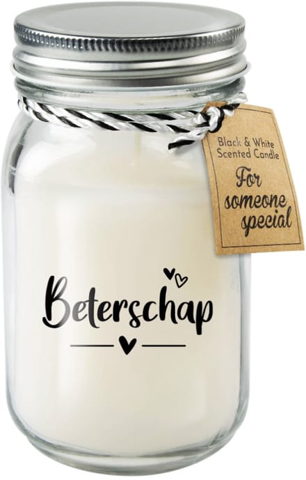 Black & White geurkaars Beterschap
