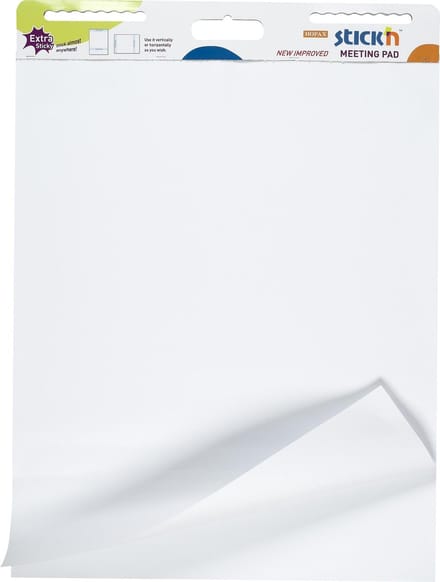 Stick'n Flipovers - Zelfklevend - Grote Flipcharts - 762x635mm - 30 vel per Flipchart - 2 stuks