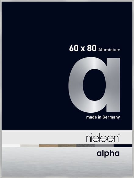 Nielsen Alpha Aluminium Wissellijst Frosted Silver 60x80cm