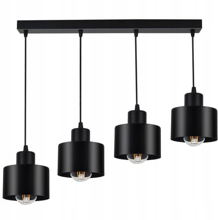 Luxe Hanglamp Plafond E27 Metaal 4 Lichtpunten Modern