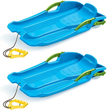 Slee Hornet - 2 stuks - blauw - met rem - 80 cm