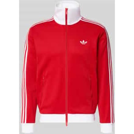 Regular fit sweatjack met opstaande kraag model 'Klassiek'