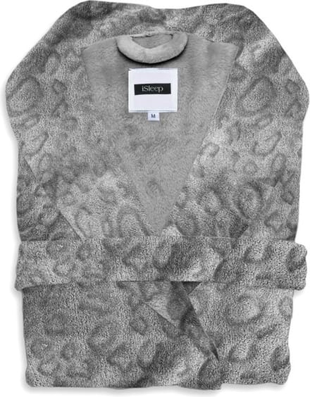 iSleep Leopardo Badjas Lang - Maat M - Pearl Grey