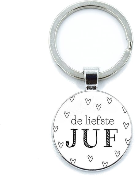 Sleutelhanger voor juf - Liefste Juf